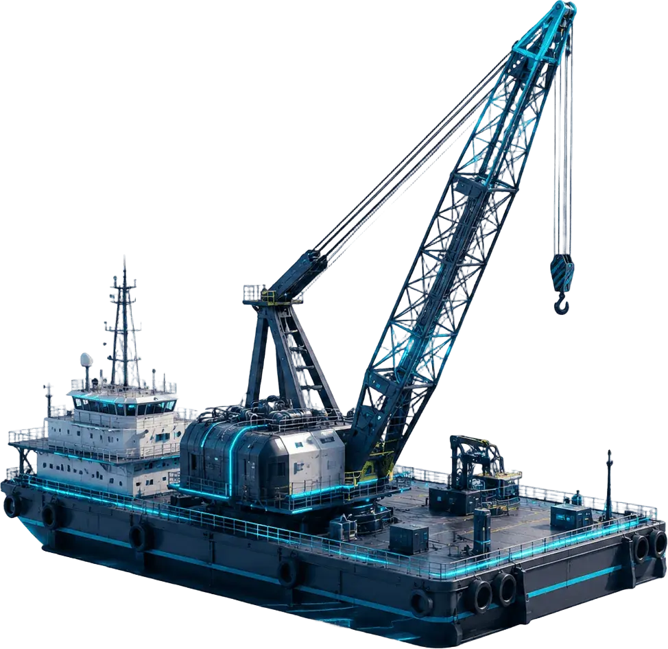 Premium floating crane asset